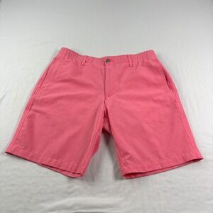 Under Armour Mens Size 36 Pink Chino Vented Golf Performance Stretch